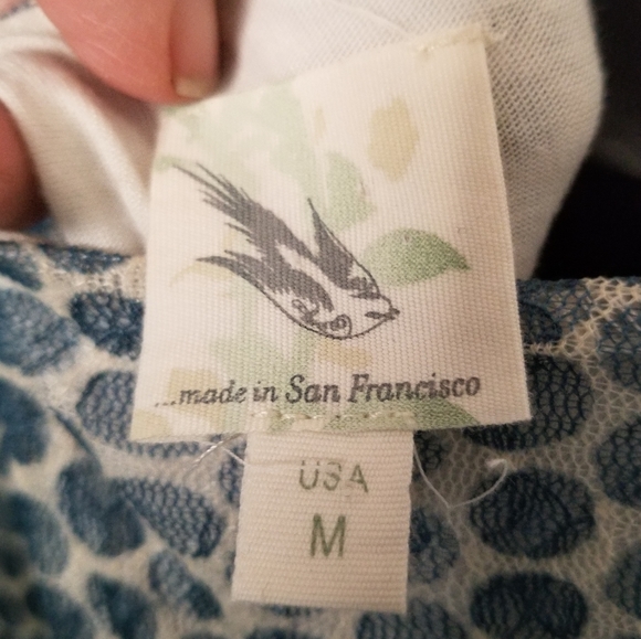 Anthropologie Weston Wear Frothed Small dot fit and flare Mini dress Size Medium - Picture 8 of 10